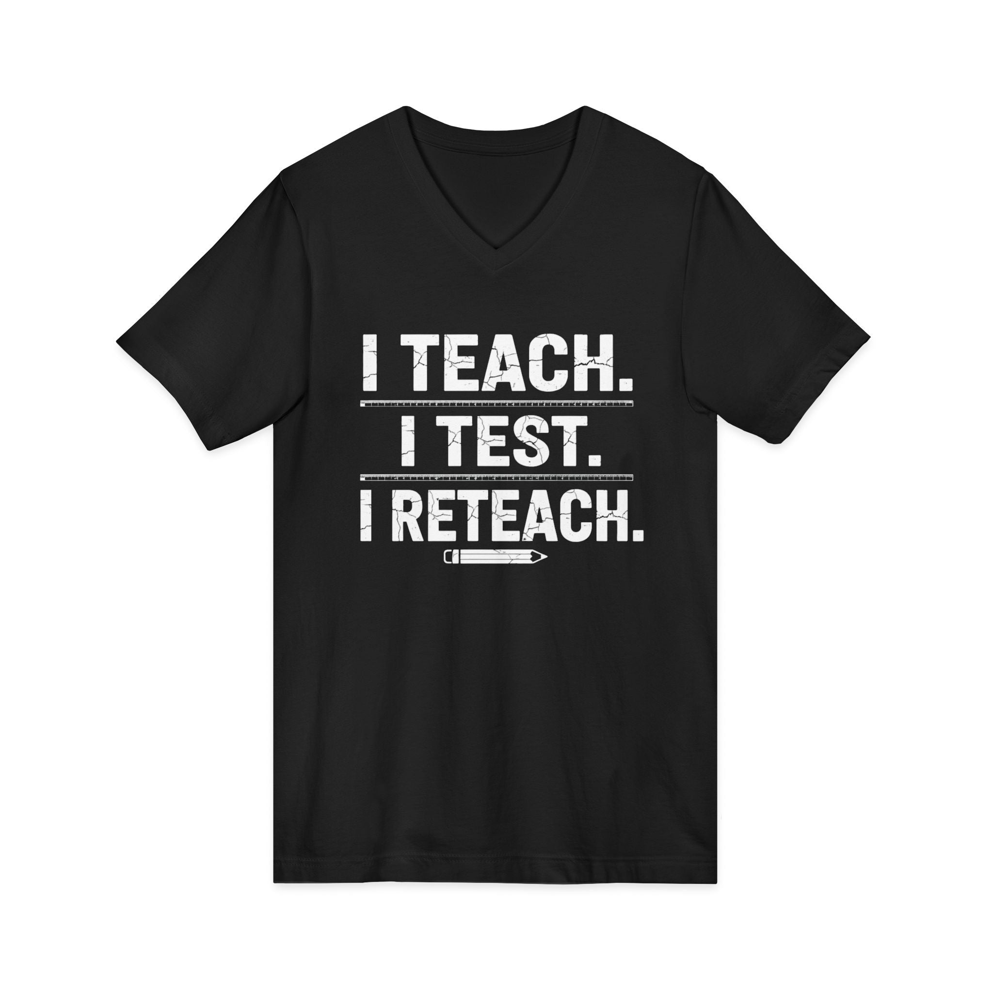 Funny Teachers V-Neck Tee —