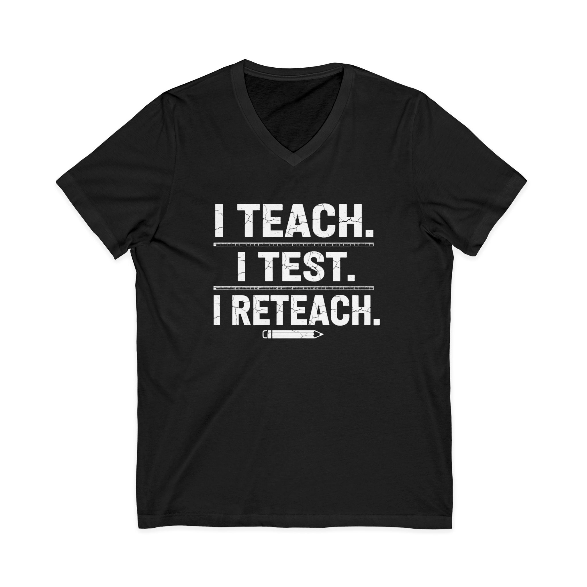 Funny Teachers V-Neck Tee —