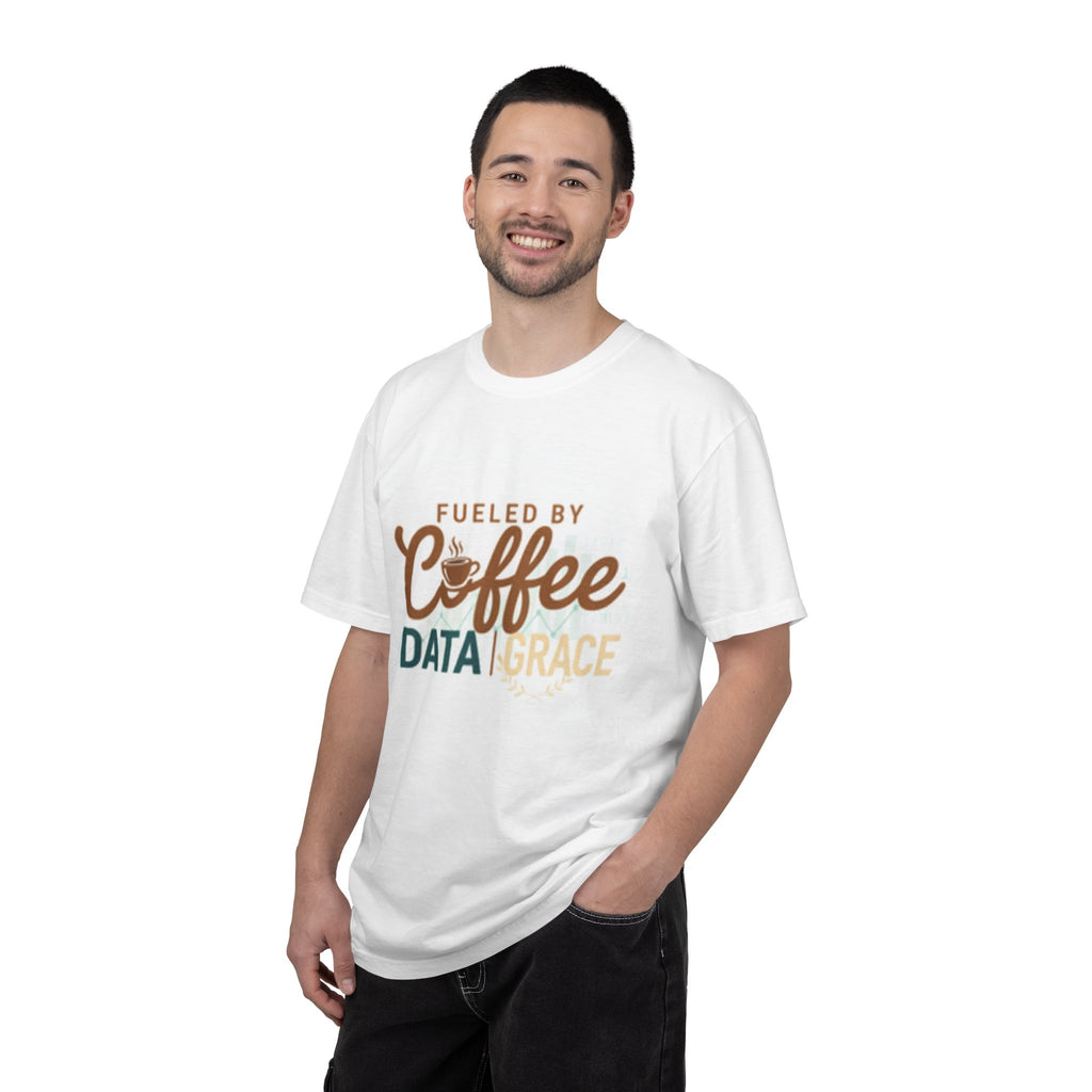 Fueled by Coffee Data Grace T-shirt | Coffee Lover Data Design